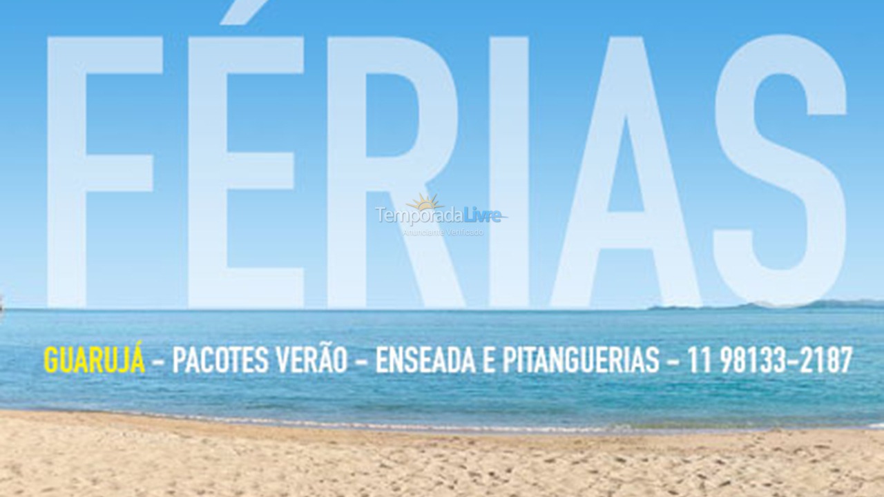 Apartment for vacation rental in Guarujá (Enseada)