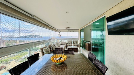 Enseada New Building - Gourmet Balcony - Sea View - Leisure - 2 Spaces