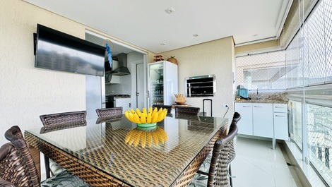 Enseada New Building - Gourmet Balcony - Sea View - Leisure - 2 Spaces