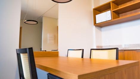 Cozinha compacta para alimentações