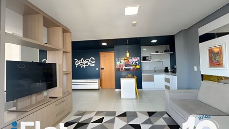 Apartamento apartamento con hermosa vista a la ciudad.