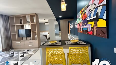 Apartamento apartamento con hermosa vista a la ciudad.