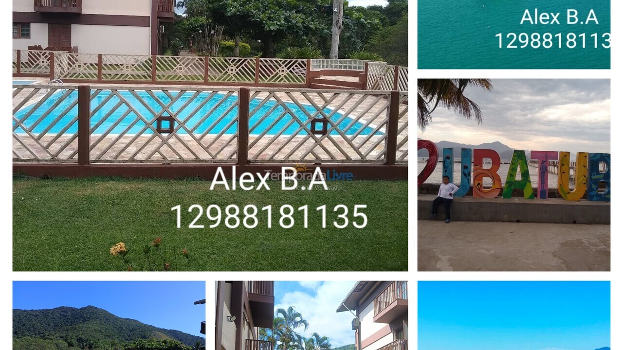 Apartment for vacation rental in Ubatuba (Maranduba)
