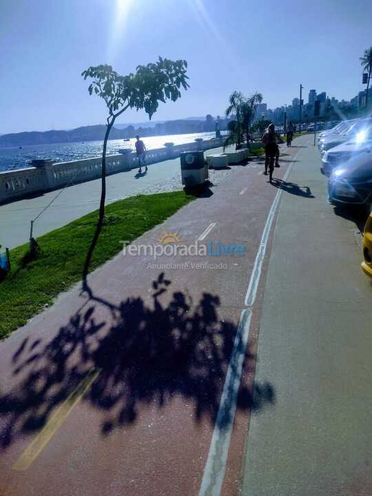 Apartamento para alquiler de vacaciones em Santos (Ponta da Praia)