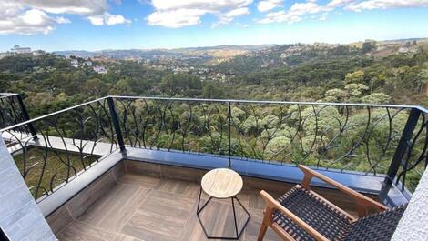 Vista do vale de campos do jordão 