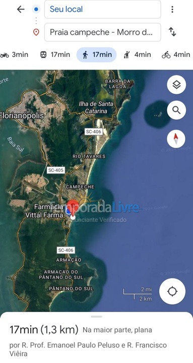 Casa para alquiler de vacaciones em Florianopolis (Campeche)