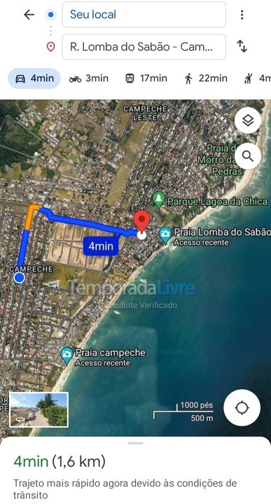 Casa para alquiler de vacaciones em Florianopolis (Campeche)