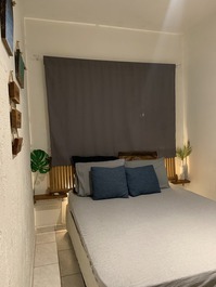 Terraza de casa de playa con mesa de billar con vista al mar - Itapoá SC