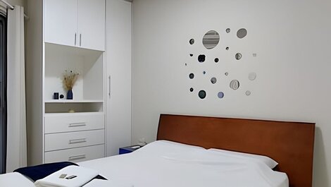 Quarto casal com ar condicionado