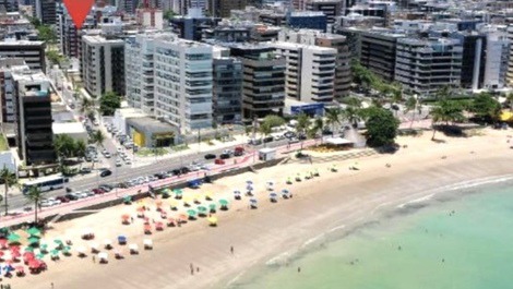 Localização apt em relação a praia ponta verde 