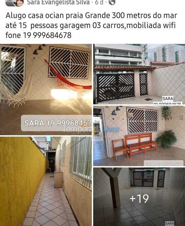 House for vacation rental in Praia Grande (Ocian)