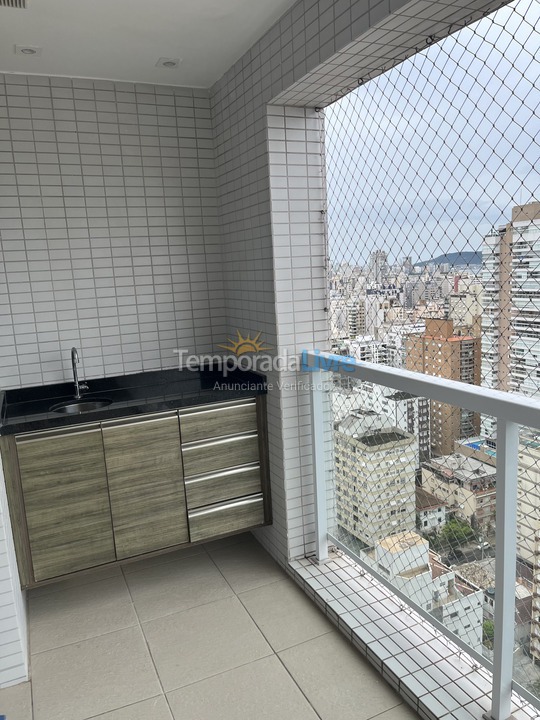 Apartamento para aluguel de temporada em Santos (Gonzaga)