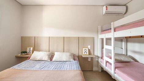 Quarto 2 - cama queen e beliche