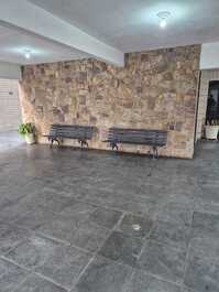 Apto 2 dorm, Vista lateral da praia 200m