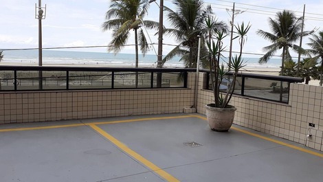 Vista do estacionamento 