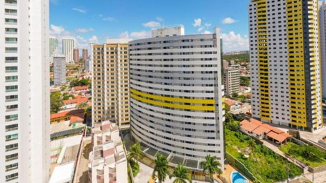 Flat à beira mar para até 3 pessoas,dentro de hotel