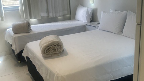 Flat 606 no Hotel Go Inn Taguatinga, reformado no Porcelanato, central