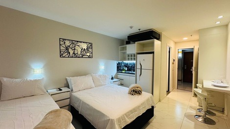 Flat 606 no Hotel Go Inn Taguatinga, reformado no Porcelanato, central