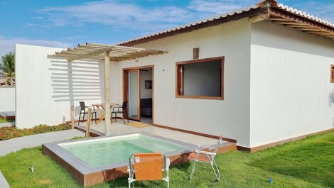 Bungalow con vistas al mar y piscina privada de Carpediem