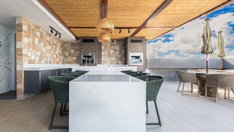 Makani Beach #305 - Flat com varanda por Carpediem