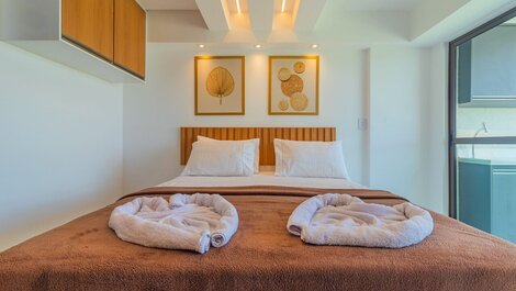 Makani Beach #305 - Flat com varanda por Carpediem