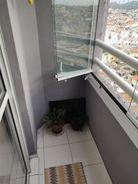 Furnished apartment with balcony and garage in Santo André