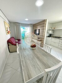 Sala e cozinha integrada