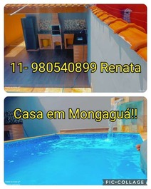 Casa para descanso em Mongaguá com Piscina