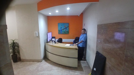 Parte interna da portaria.