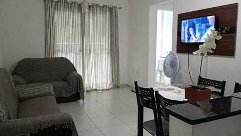 Apartment in Mongaguá right on the sand