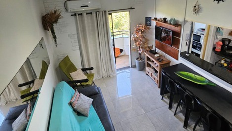 Apartment suitable for up to 8 people (adults and children), 1 garage, barbecue, small pool.
