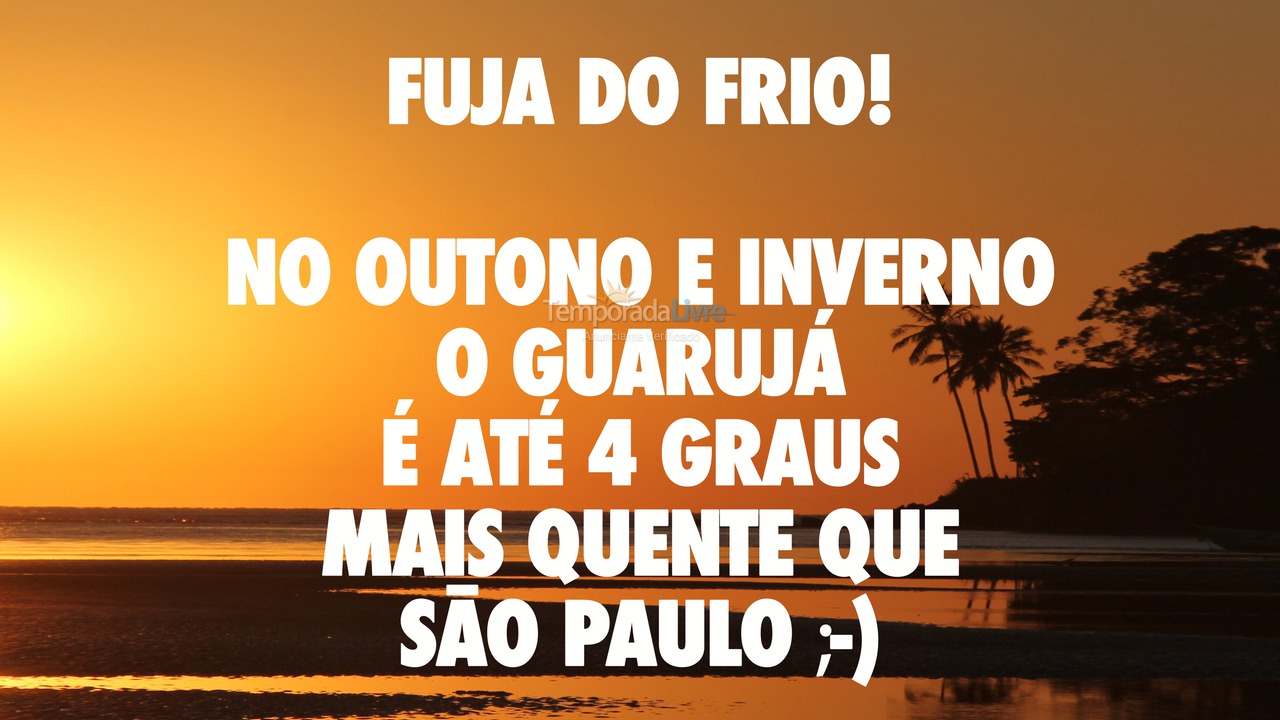 Apartment for vacation rental in Guarujá (Enseada)