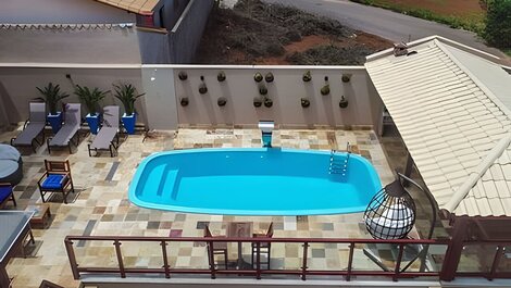Maravillosa casa con piscina en Capitólio-MG