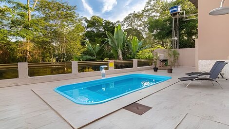 Casa con piscina climatizada y vista (Pirenopolis-GO)