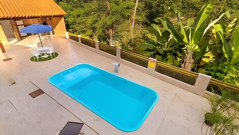 Casa con piscina climatizada y vista (Pirenopolis-GO)