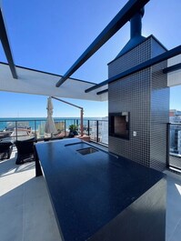 Churrasqueira area de lazer predio