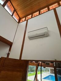 Casa com ar condicionado 