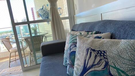 Vista da cidade desde do sofá 