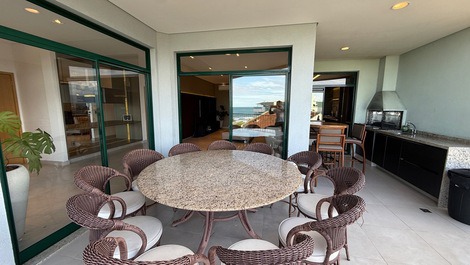Cobertura 4 suites FRENTE MAR reserva dna 10 pessoas - (12) 99703-1510