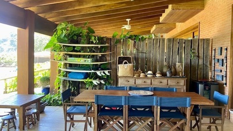 Área gourmet de outro ângulo