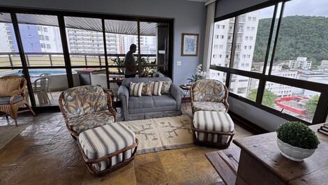 Apartamento 3 Habitaciones -Guarujá -Pitangueiras - 10 Personas