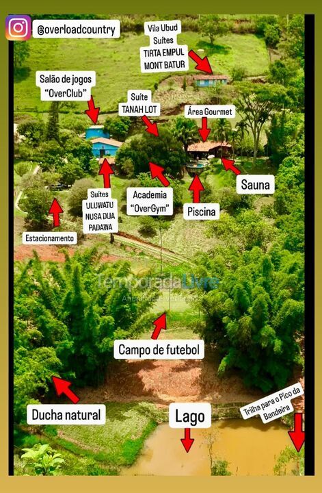 Chácara / sítio para aluguel de temporada em Paraíba do Sul (Sebollas)