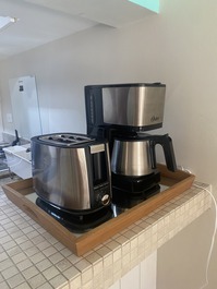 Cafeteira e torradeira novos 