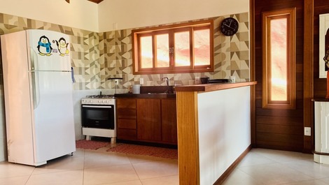 Cozinha integrada com a sala