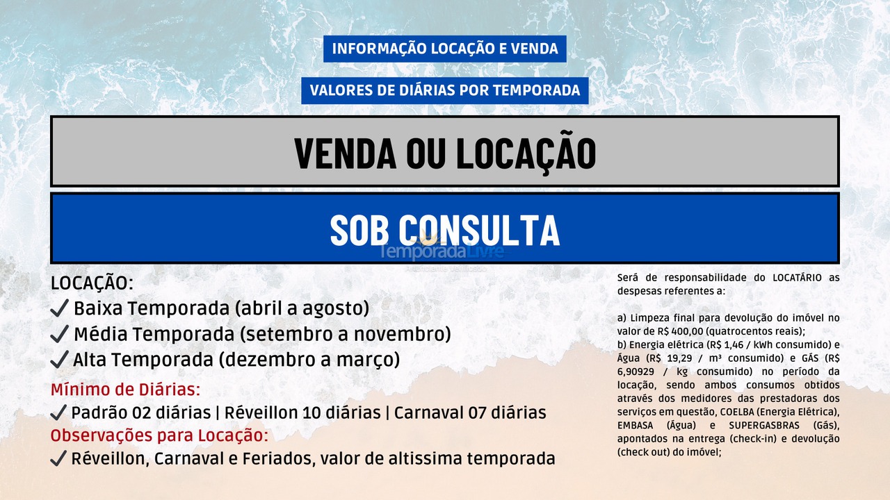 Casa para alquiler de vacaciones em Mata de São João (Praia do Forte)