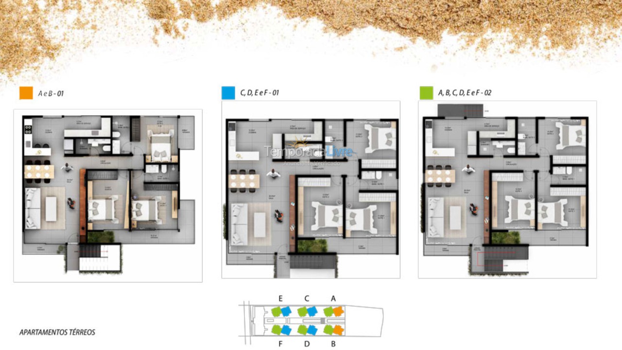 Apartamento para alquiler de vacaciones em Camaçari (Itacimirim)