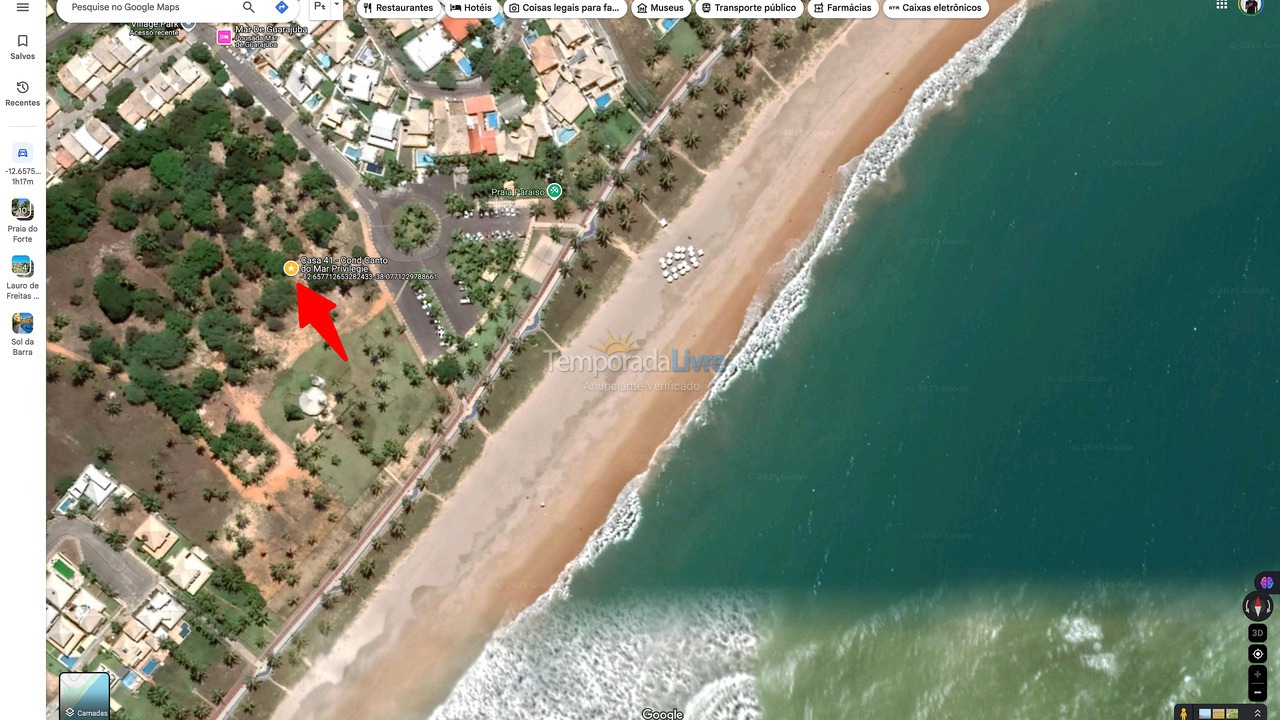 Casa para aluguel de temporada em Camaçari (Praia de Guarajuba)