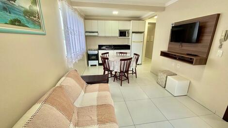 Apartamento frente al mar en Bombinhas, a 200 metros del mar.