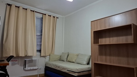 Apedofelps Studio vista mar no José Menino com ar cond, garagem e wifi