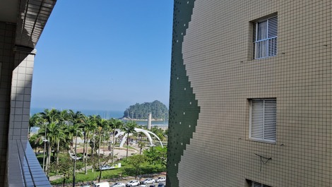 Apedofelps Studio vista mar no José Menino com ar cond, garagem e wifi